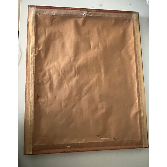 1950s Vintage Thanksgiving Harvest Cornucopia Needlepoint Art Print Piece - Picture 5 of 5